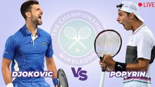 Link xem trực tiếp Djokovic vs Popyrin, vòng 3 Wimbledon 2024 (23h00 hôm nay)
