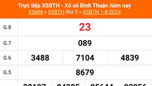 XSBTH 1/8, kết quả xổ số Bình Thuận hôm nay 1/8/2024, trực tiếp xổ số hôm nay