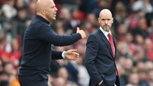 Ten Hag nổi trận lôi đình sau trận thua Liverpool, quát lại phóng viên và tuyên bố hùng hồn 'chỉ xếp sau' Man City