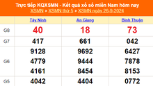 XSMN 26/9 - Kết quả xổ số miền Nam hôm nay 26/9/2024 - Trực tiếp XSMN ngày 26 tháng 9