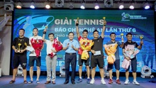 Gần 300 vận động viên tham gia Giải Tennis báo chí Nghệ An 2024