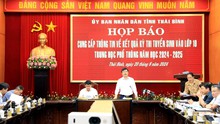 Thái Bình: Đảm bảo quyền lợi của các thí sinh liên quan đến sự cố điểm thi vào lớp 10