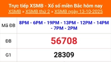 XSMB 13/10 - Kết quả Xổ số miền Bắc hôm nay 13/10/2025 - Kết quả XSMB thứ Hai ngày 13 tháng 10