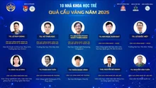 Công bố TOP 10 nhà khoa học trẻ nhận Giải thưởng Quả Cầu Vàng năm 2025