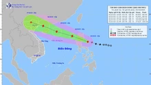 Dự báo thời tiết ngày 3/10: Bão MATMO ở phía Đông đảo Lu-dông và di chuyển theo hướng Tây Tây Bắc