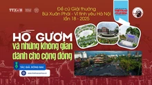 Đề cử Giải thưởng Bùi Xuân Phái - Vì tình yêu Hà Nội lần 18 - 2025: Hồ Gươm và những không gian dành cho cộng đồng