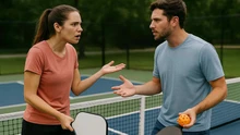 Nhiều bà vợ ép chồng chỉ được chơi pickleball khi có vợ đi kèm