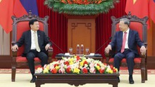 Tổng Bí thư Tô Lâm gặp Tổng Bí thư, Chủ tịch nước Lào Thongloun