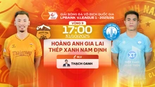 Link xem trực tiếp bóng đá HAGL vs Nam Định 17h hôm nay, V-League vòng 9