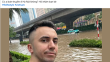 Cơ thủ nước ngoài lần đầu được trải nghiệm Hà Nội ngập, hài hước hỏi mua thuyền để di chuyển