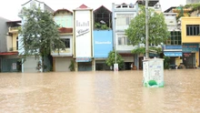 Mưa lũ nhấn chìm các tuyến đường và khu dân cư tại Thái Nguyên