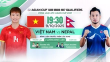 Lịch thi đấu bóng đá hôm nay 9/10: Trực tiếp Việt Nam vs Nepal, Lào vs Malaysia