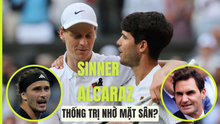 Câu chuyện quần vợt: Sinner, Alcaraz thống trị nhờ mặt sân?