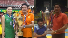 Cặp cha con của bóng chuyền Việt Nam cùng nhau giành chức vô địch, tạo khoảnh khắc ấn tượng với CĐV