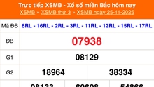 XSMB 25/11 - Kết quả Xổ số miền Bắc hôm nay 25/11/2025 - Kết quả XSMB thứ Ba ngày 25 tháng 11