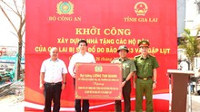 Bộ Công an khởi công xây dựng nhà tặng các hộ dân bị thiệt hại do bão số 13