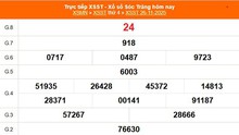 XSST 26/11 - Kết quả xổ số Sóc Trăng hôm nay 26/11/2025 - Trực tiếp XSST ngày 26 tháng 11