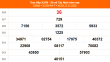 XSTN 27/11 - Kết quả xổ số Tây Ninh hôm nay 27/11/2025 - Trực tiếp XSTN ngày 27 tháng 11