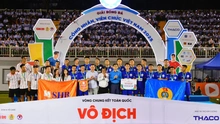 Công đoàn Ngân hàng Việt Nam với lực lượng nòng cốt SHB FC giành ngôi Á quân Giải bóng đá công nhân, viên chức năm 2025