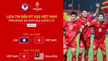 Lịch thi đấu U22 Việt Nam tại SEA Games 33