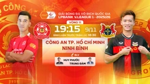 Link xem trực tiếp bóng đá CA TPHCM vs Ninh Bình 19h15 hôm nay, V-League vòng 11