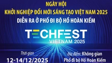 Ngày hội Khởi nghiệp đổi mới sáng tạo Việt Nam 2025 diễn ra tại Phố đi bộ Hồ Hoàn Kiếm