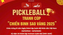 Giải Pickleball Cúp Chiến binh Sao Vàng 2025: Khi quân nhân cũng say mê môn thể thao mới mẻ