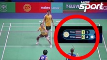 Bảng điểm gây nhầm lẫn khi hai cặp VĐV Thái Lan đối đầu ở chung kết cầu lông SEA Games 2025