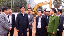 Bí thư Thành uỷ Hà Nội kiểm tra công tác giải phóng mặt bằng một số dự án trọng điểm