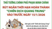 Thủ tướng Chính phủ Phạm Minh Chính: Rút ngắn thời hạn hoàn thành "Chiến dịch Quang Trung" vào trước ngày 15/1/2026