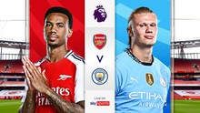 Lịch thi đấu Ngoại hạng Anh vòng 24: Đại chiến Arsenal - Man City