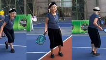 Cụ bà gân 100 tuổi ở Hà Tĩnh chạy bộ, tập gym, lấn sân sang cả pickleball