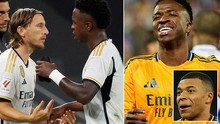 Vinicius bị coi là 'vấn đề' của Real sau màn khẩu chiến với Modric, nguyên nhân vì Mbappe?