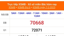 XSMB 7/2 - Kết quả Xổ số miền Bắc hôm nay 7/2/2025 - KQSXMB thứ Sáu ngày 7 tháng 2