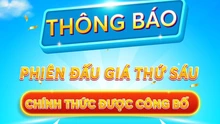 Thông báo: Thời gian đấu giá trực tuyến biển số xe - phiên đấu giá thứ sáu