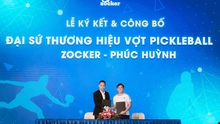 Tay vợt số 1 châu Á Phúc Huỳnh làm đại sứ thương hiệu vợt pickleball Zocker Aspire