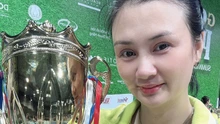 Người đẹp bóng chuyền Kim Huệ khoe chức vô địch giải pickleball