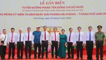 Hải Phòng: Gắn biển tuyến đường mang tên đồng chí Đỗ Mười