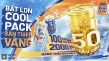Bật nắp lon Tiger Beer, trúng 100 giải 50 triệu đồng