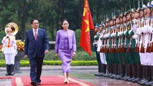 Thủ tướng Phạm Minh Chính chủ trì lễ đón Thủ tướng Thái Lan Paetongtarn Shinawatra