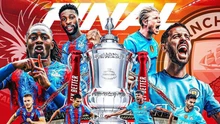 Link xem trực tiếp bóng đá Crystal Palace vs Man City, 22h30 ngày 17/5, chung kết FA Cup