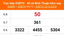 XSBTH 22/5 - Kết quả xổ số Bình Thuận hôm nay 22/5/2025 - Trực tiếp XSBTH ngày 22 tháng 5