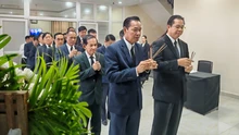 Trang trọng lễ viếng nguyên Chủ tịch nước Trần Đức Lương tại Campuchia