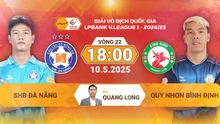 Link xem trực tiếp bóng đá Đà Nẵng vs Bình Định 18h00 hôm nay, vòng 22 V-League
