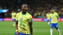 Vinicius giúp HLV Ancelotti có chiến thắng đầu tay với ĐT Brazil