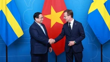 Hình ảnh Thủ tướng Phạm Minh Chính hội đàm với Thủ tướng Thụy Điển