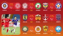 Lịch thi đấu bóng đá hôm nay 15/6: Sôi động V-League vòng áp chót