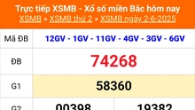XSMB 2/6 - Kết quả Xổ số miền Bắc hôm nay 2/6/2025 - Kết quả XSMB thứ Hai ngày 2 tháng 6