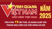 Vinh quang Việt Nam năm 2025 tôn vinh 19 tập thể, cá nhân xuất sắc