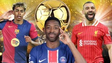 PSG và Barcelona áp đảo cuộc đua giành Quả bóng vàng, chỉ một ngôi sao Premier League góp mặt